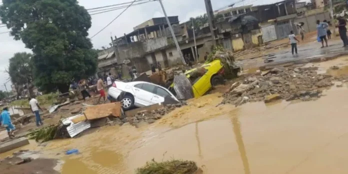 Pluie à Abidjan