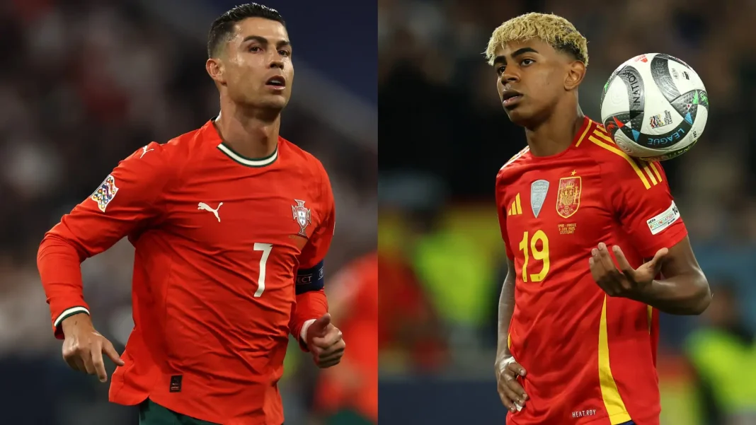Cristiano Ronaldo et Lamine Yamal