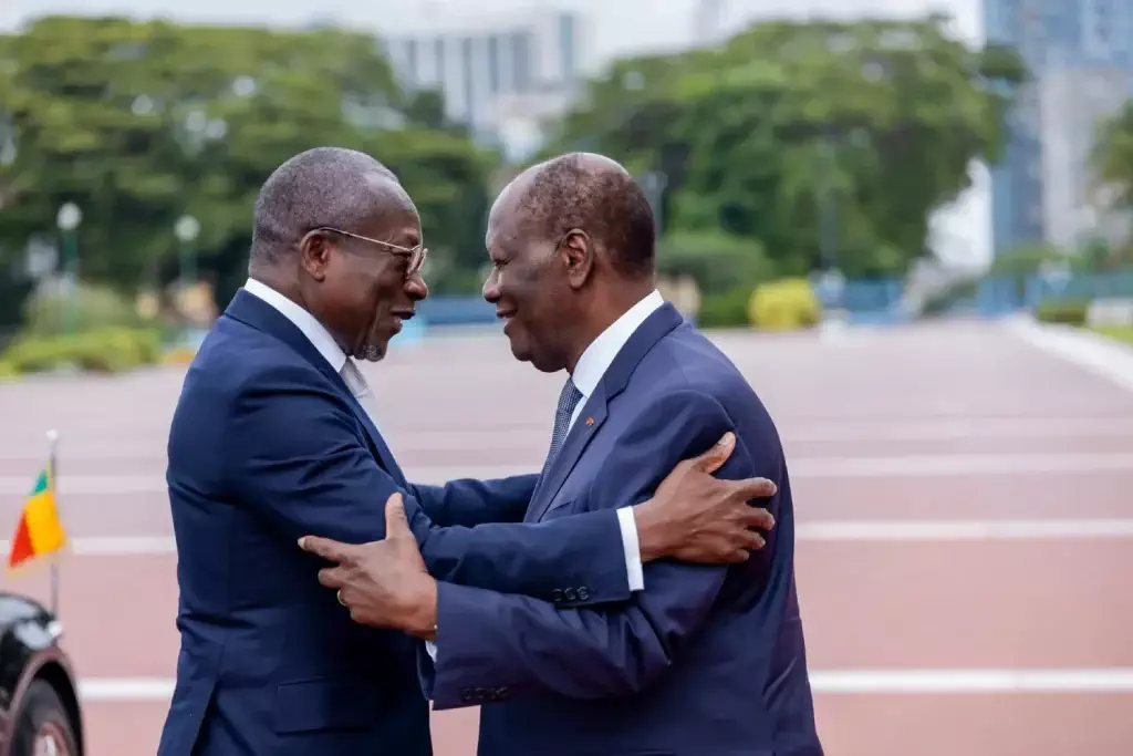 Patrice Talon chez Alassane Ouattara PH: Présidence Ivoirienne