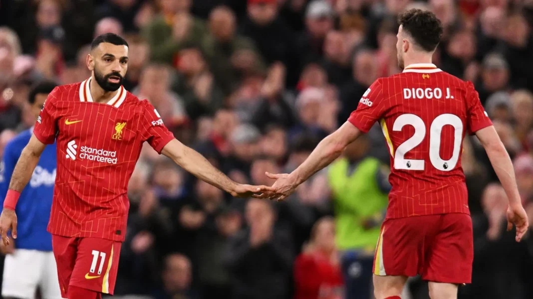 Mohamed Salah et Diogo Jota