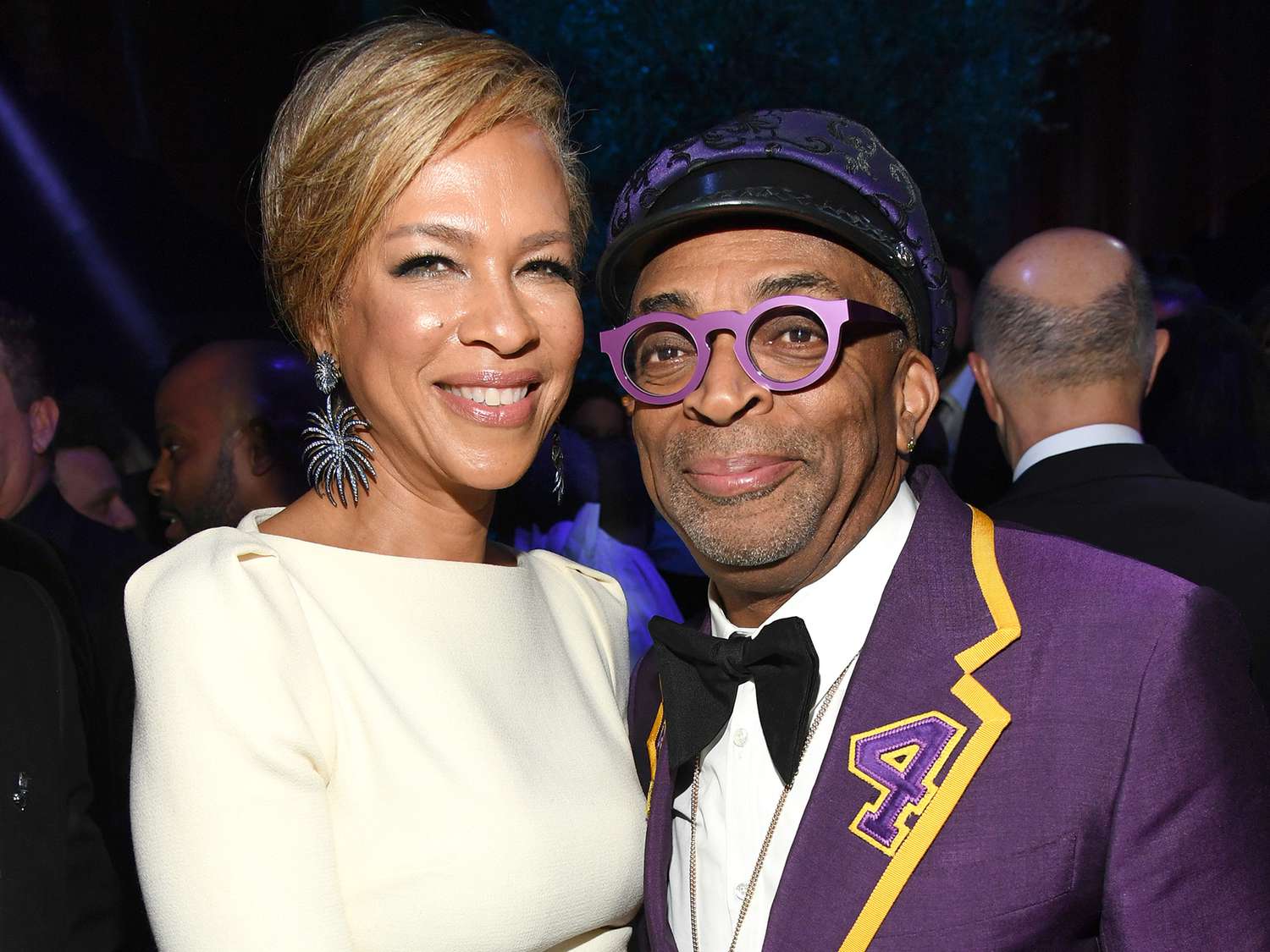Tonya Lewis Lee and Spike Lee attend the 2020 Vanity Fair Oscar Party at the Wallis Annenberg Center for the Performing Arts on February 09, 2020 in Beverly Hills, California. Credit : Kevin Mazur/VF20/WireImage