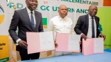Joseph Djogbénou du parti Union Progressiste le Renouveau (UPR), Abdoulaye Bio Thané du Bloc Républicain (BR) et Paul Hounkpè du parti Force Cauris pour un Bénin Émergent (FCBE)