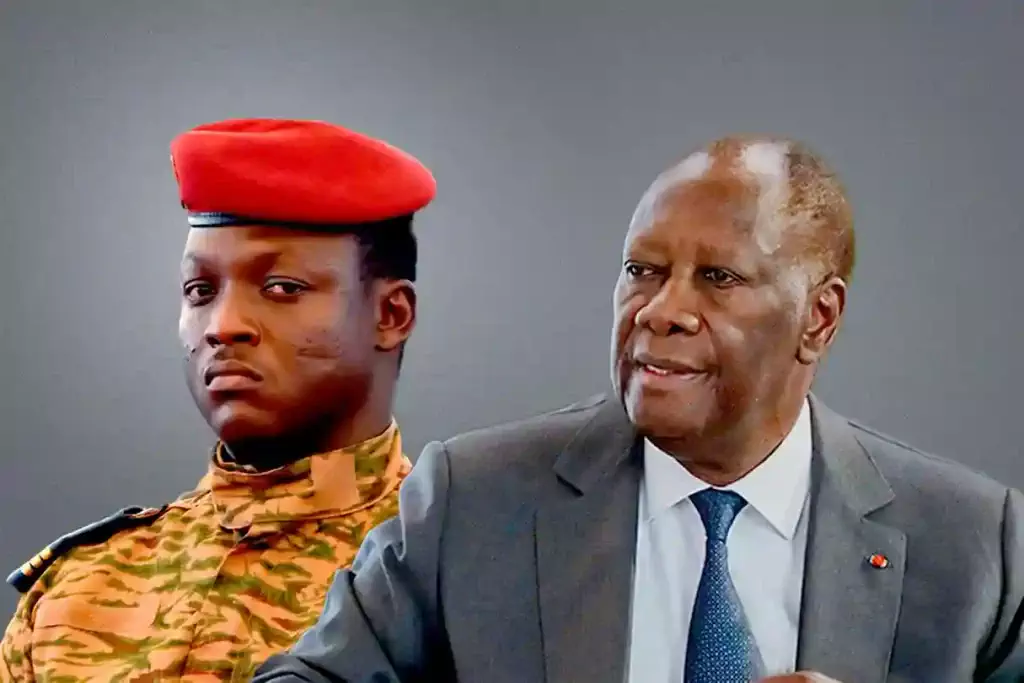 Alassane Ouattara et Ibrahim Traoré @ JA