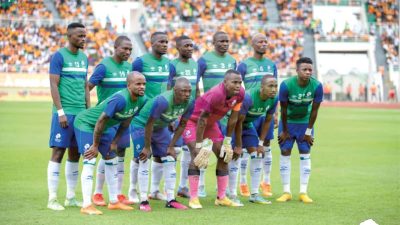 Des joueurs de foot du Lesotho