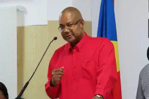Patrick Herminie, chef du parti United Seychelles