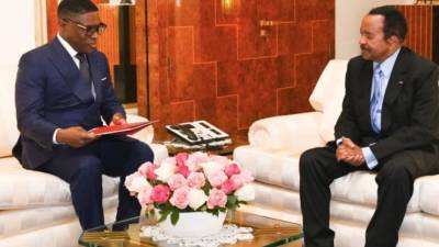 Paul Biya et Obiang Mangue