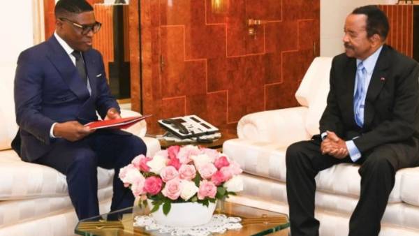 Paul Biya et Obiang Mangue