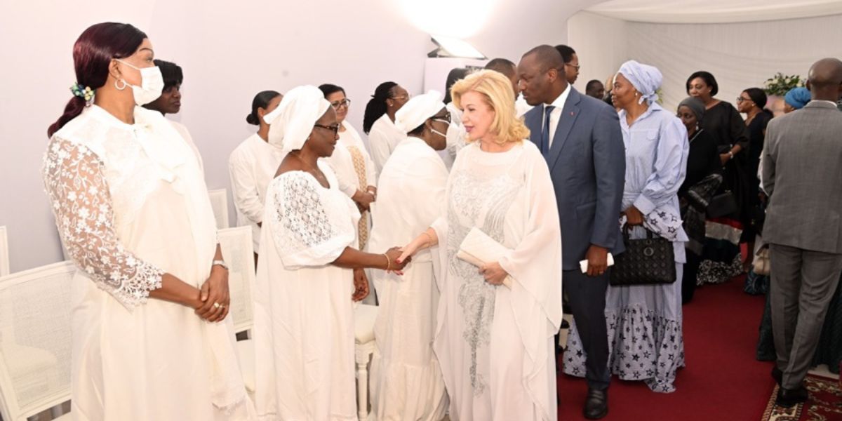 Dominique Ouattara, lors de la présentation des condoléances