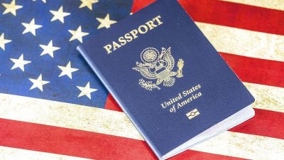 passeport americain image d illustration
