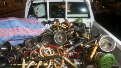 Des cigarettes et chichas saisies à Abidjan par la PNLTA