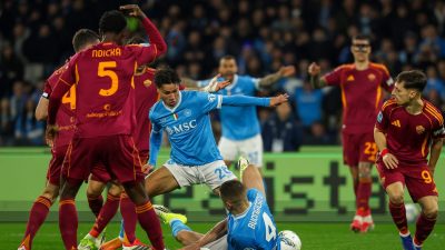 Serie A (J25) : Naples et l’AS Roma se partagent les points