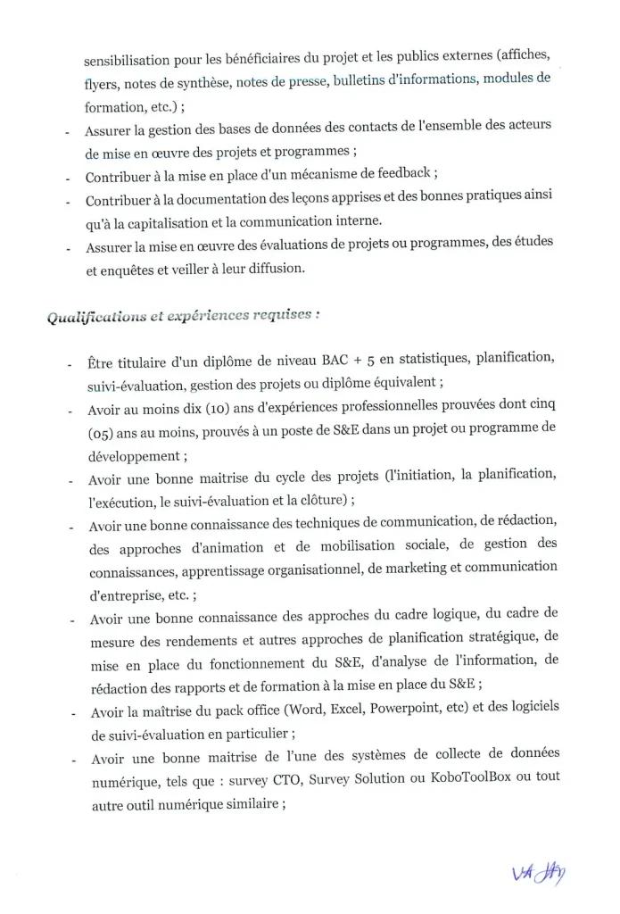 Recrutement Fondation