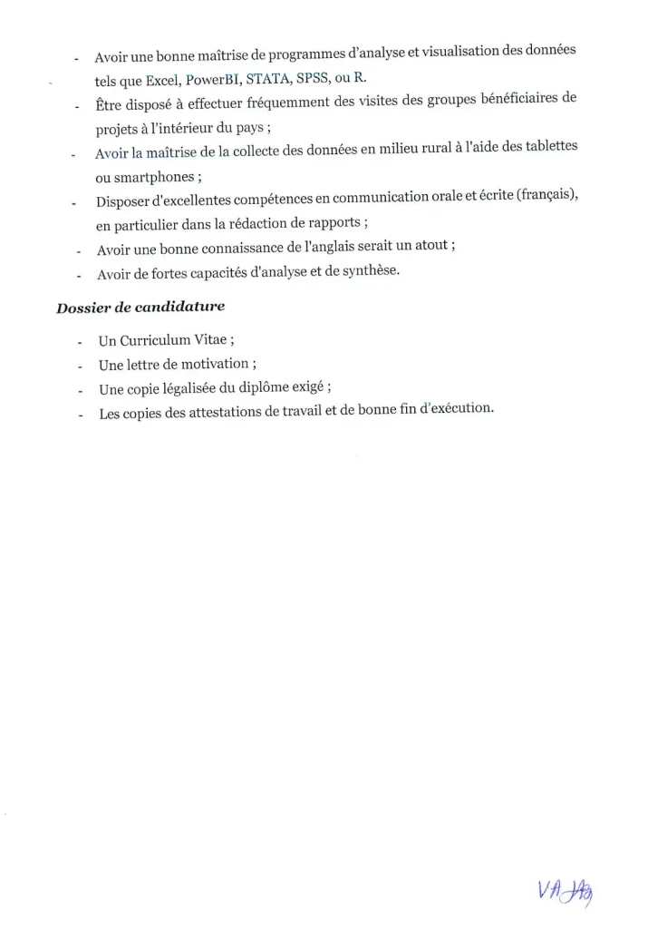 Recrutement Fondation