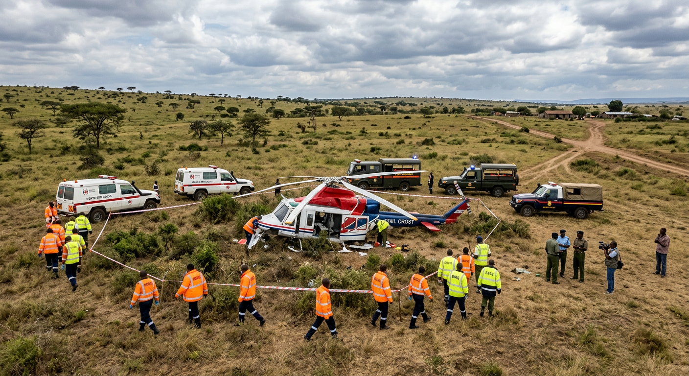 un crash d'hélicoptère fait 6 morts dont le député Johana Ng'eno