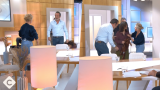 "Oh merde", "c'est affreux" : Jean Dujardin et Nastia Golubeva, la violente chute sur le plateau de C à Vous