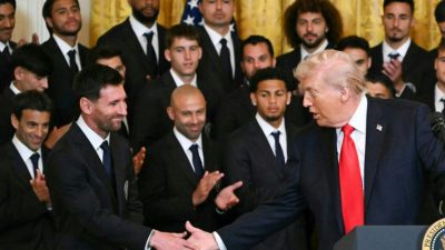 Messi et Donald Trump