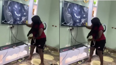 Elle détruit la télé de son petit ami après un appel d’une autre femme