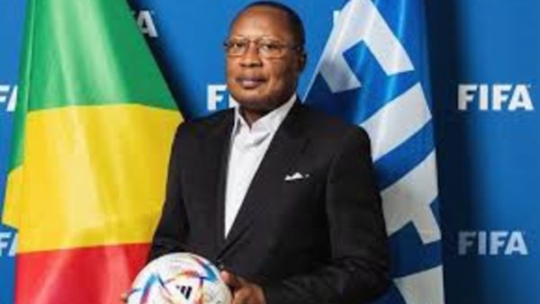 Jean-Guy Blaise Mayolas, président de la Fédération congolaise de football,