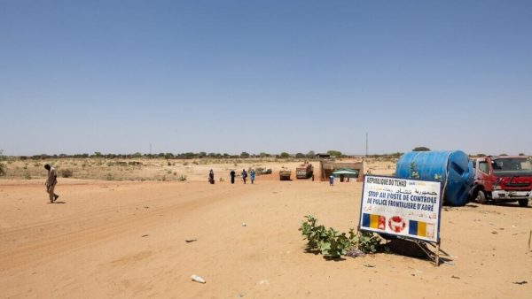 Le poste frontière d'Adré qui sépare le Tchad du Soudan