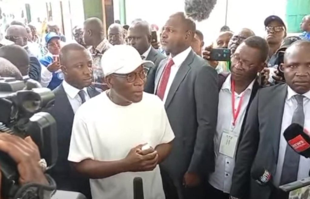 Le Chef de l'État Patrice Talon ce dimanche après son vote
