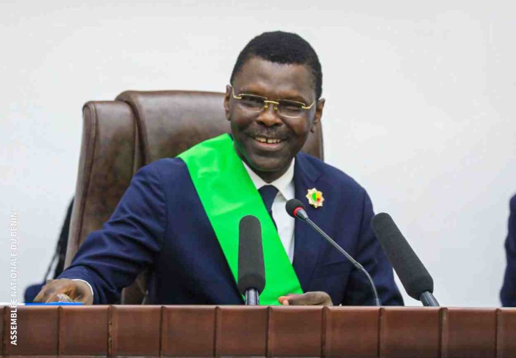 Joseph Djogbénou , président de l'Assemblée nationale