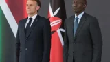 Le président français Emmanuel Macron et le président William Ruto à Nairobi lors du sommet Africa Forward