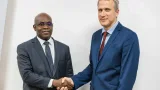 M. Alain Hinkati, le Directeur général de l’Agence nationale de l’alimentation et de la nutrition (ANAN) et M. Roland Kupka, le Directeur du Child Nutrition Fund (CNF), mécanisme mondial dirigé par l’UNICEF.