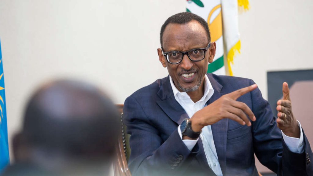 Le président Rwandais Paul Kagamé
