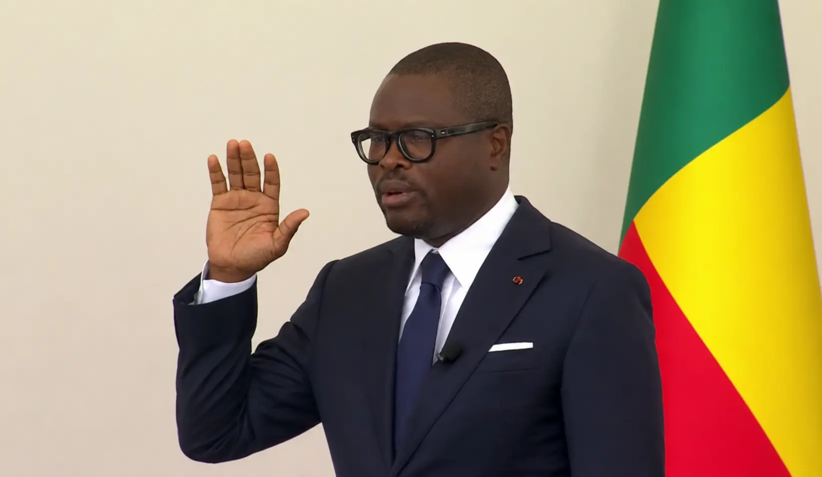 Le président de la République Romuald Wadagni lors de son investiture ce dimancche 24 mai