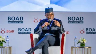 Luc Gnacadja, maire de la ville de Cotonou au forum BOAD Development Days 2026 à Lomé