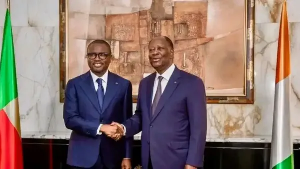Romuald Wadagni et Alassane Ouattara à Abidjan ce jeudi 04 juin 2026