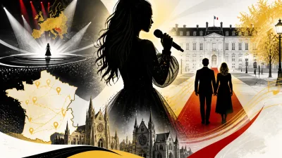 Illustration editoriale pour Monroe invitée par Emmanuel et Brigitte Macron pour la Fête de la Musique au Palais de l&rsquo;Élysée
