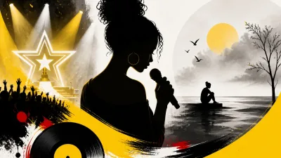 Illustration editoriale pour Anisha Jo, grande gagnante de la Star Academy, sort un single émouvant sur la solitude