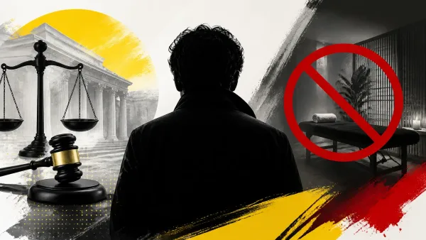 Illustration editoriale pour Patrick Bruel interdit de fréquenter des salons de massage dans le cadre de son contrôle judiciaire