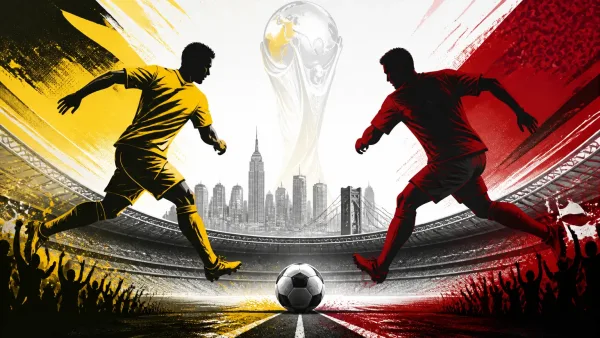 Illustration du match Brésil VS Maroc, le 13/06/2026 23:00, stade New York New Jersey Stadium