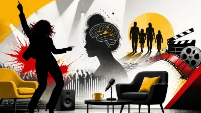 Illustration editoriale pour Audrey Fleurot complètement déchaînée sur le plateau d’En aparté