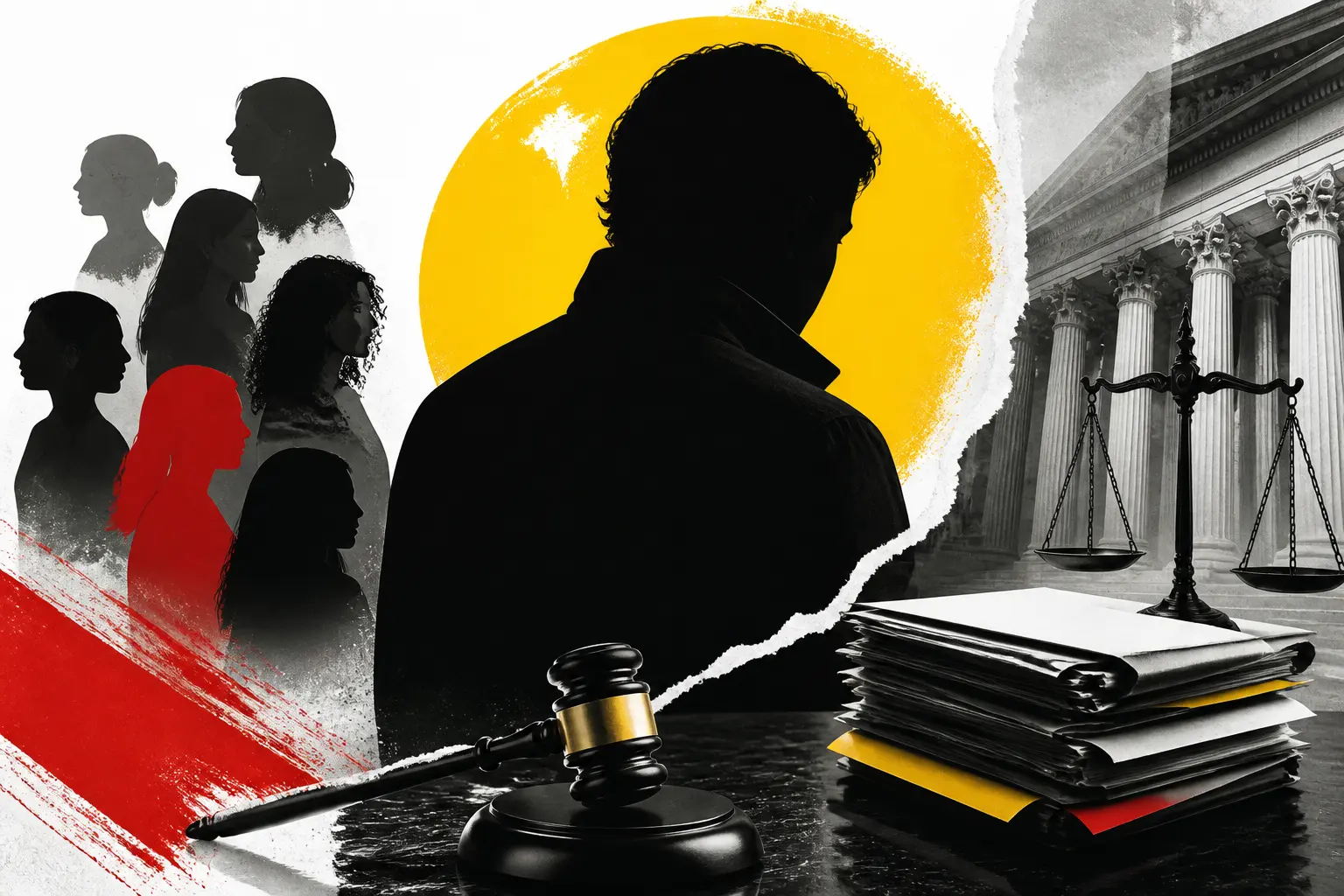 Illustration editoriale pour Patrick Bruel visé par deux nouvelles plaintes pour viol et agressions sexuelles après sa remise en liberté