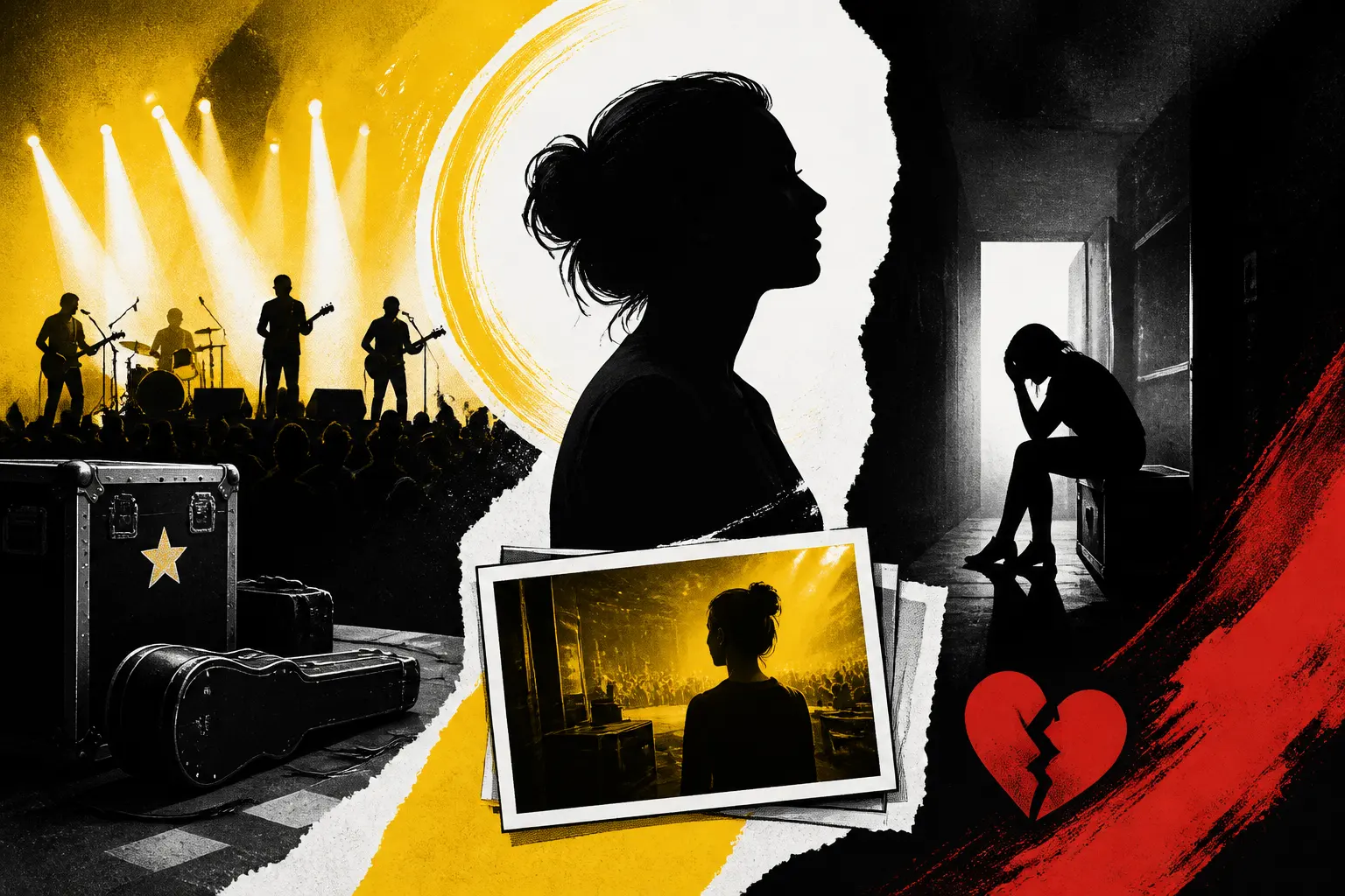 Illustration editoriale pour Lisa Blum, ancienne première partie de Patrick Bruel, dit « J’ai des hauts le cœur » après son « rêve éveillé »