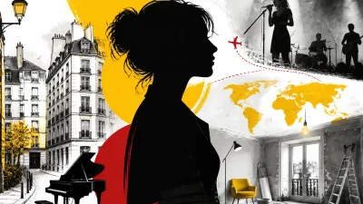 Illustration editoriale pour Amandine Bourgeois a d’abord habité le Marais avant d’acheter un appartement en très mauvais état