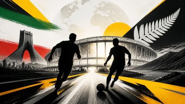 Illustration du match Iran VS Nouvelle-Zélande, le 16/06/2026 02:00, stade SoFi Stadium