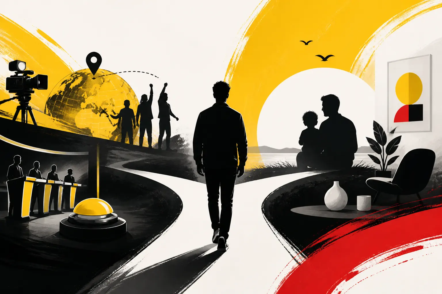 Illustration editoriale pour Cyril Féraud arrête « La carte au trésor » et « Duel en famille » sur France Télévisions