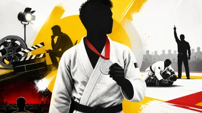 Illustration editoriale pour Arié Elmaleh obtient la médaille d&rsquo;argent au championnat national de jiu-jitsu brésilien après quatre ans de pratique