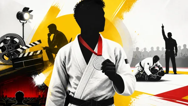 Illustration editoriale pour Arié Elmaleh obtient la médaille d’argent au championnat national de jiu-jitsu brésilien après quatre ans de pratique