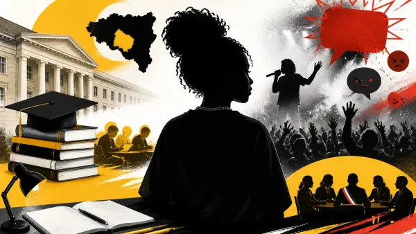 Illustration editoriale pour Théodora : scolarité avec un célèbre streamer, classe prépa ENS et membre du Conseil régional des jeunes