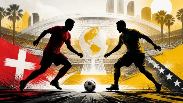 Illustration du match Suisse VS Bosnie-Herzégovine, le 18/06/2026 20:00, stade SoFi Stadium