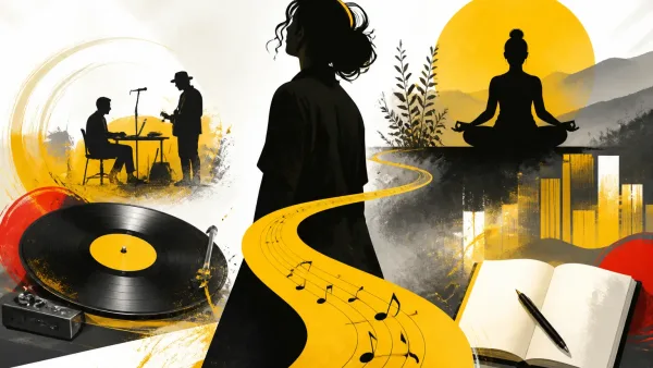 Illustration editoriale pour Laly Meignan passe de la sophrologie à un album musical