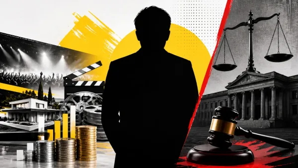 Illustration editoriale pour Patrick Bruel : sa « parfaite image d’entrepreneur » mise à mal par l’affaire