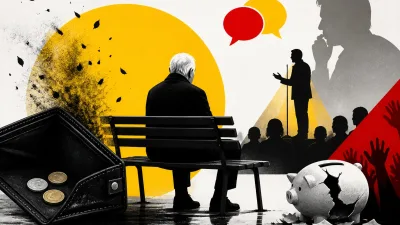 Illustration editoriale pour Dave : sa retraite &lsquo;de merde&rsquo; ne suffit pas