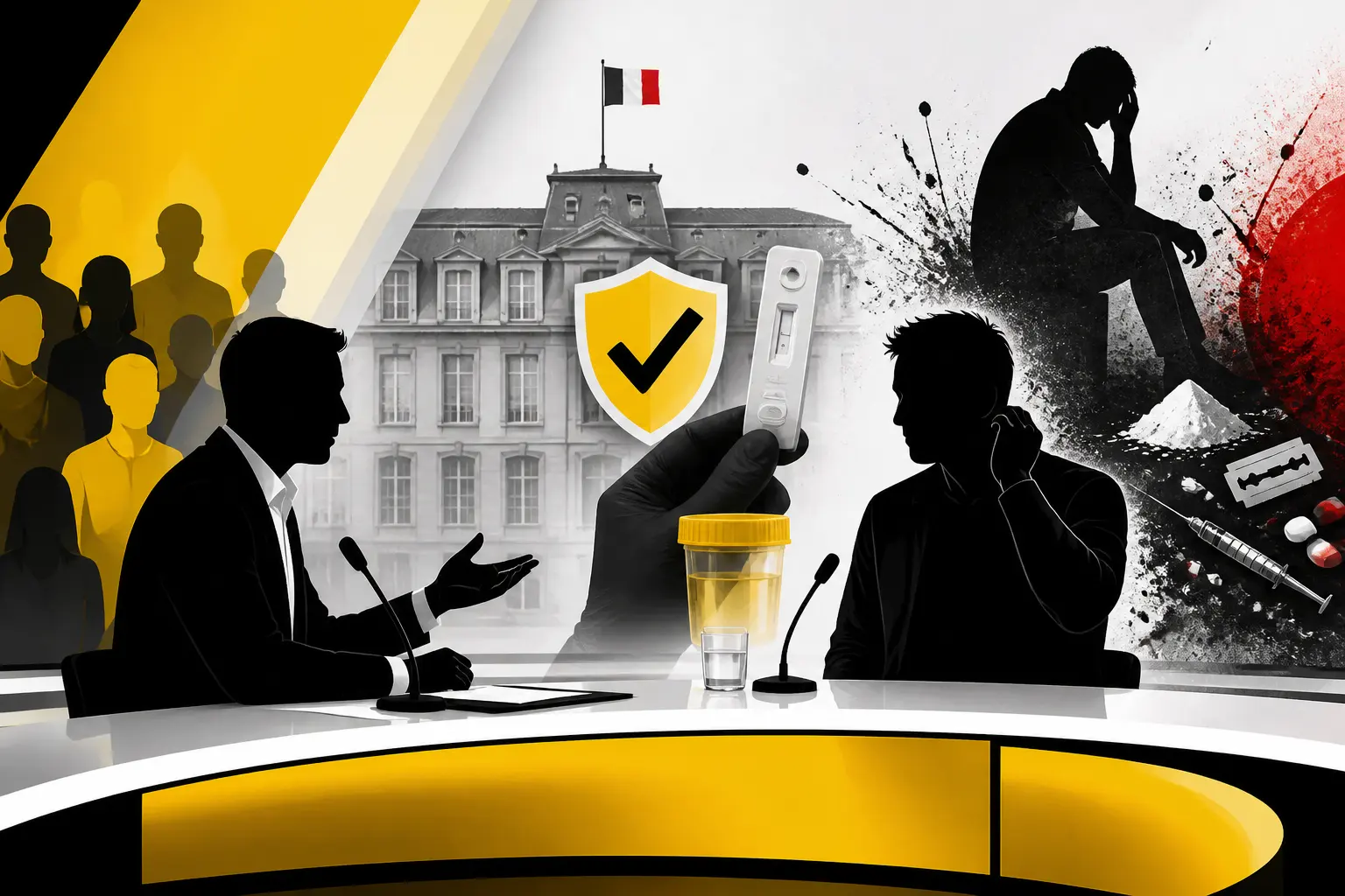 Illustration editoriale pour Matthieu Delormeau très mal à l’aise en direct sur BFMTV à propos de la consommation dans l’émission de Cyril Hanouna
