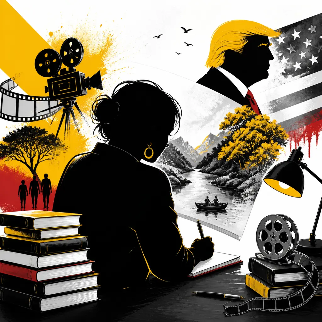 Illustration editoriale pour Josiane Balasko admet s’être inspirée de Donald Trump